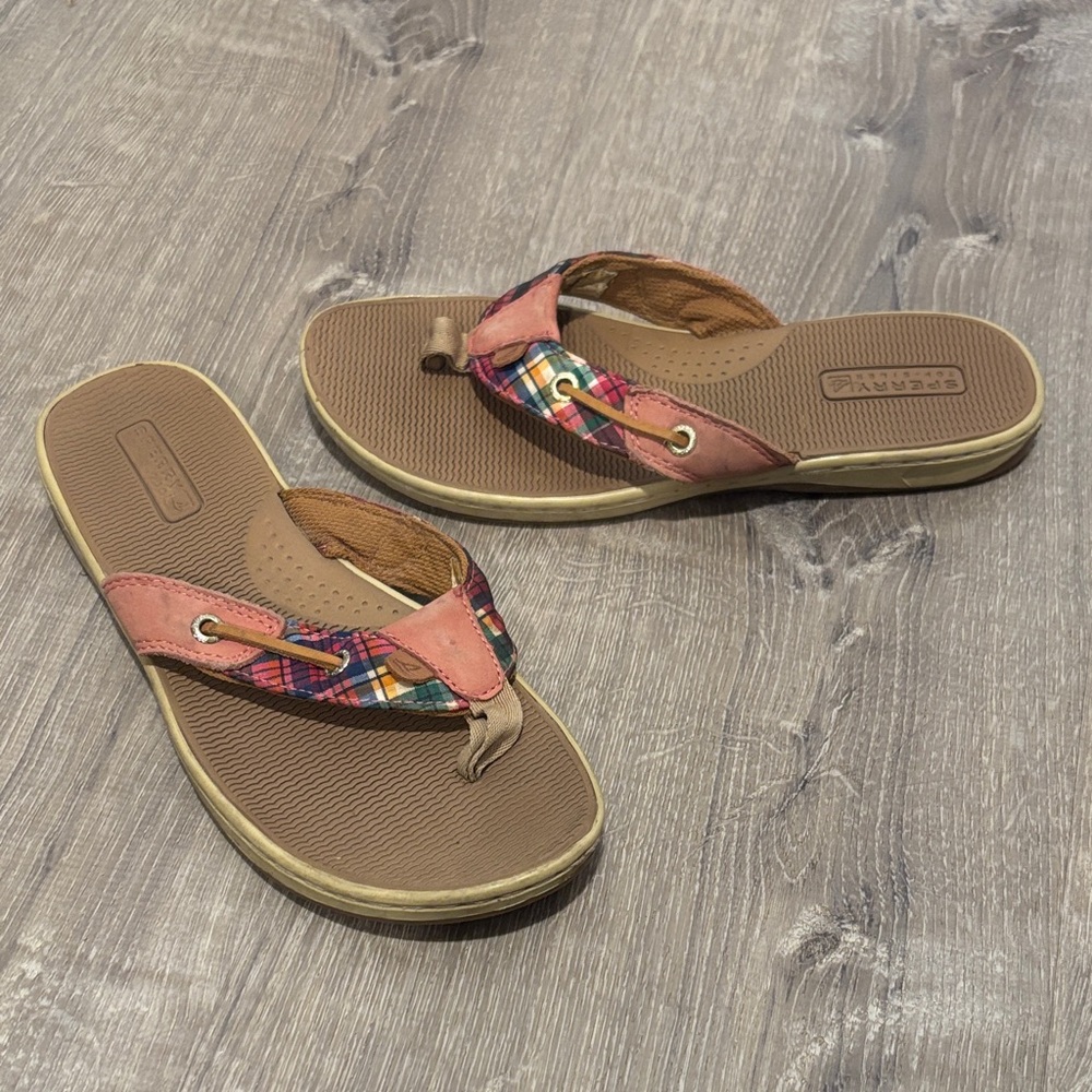 Sperry Multicolor Plaid Sandals
